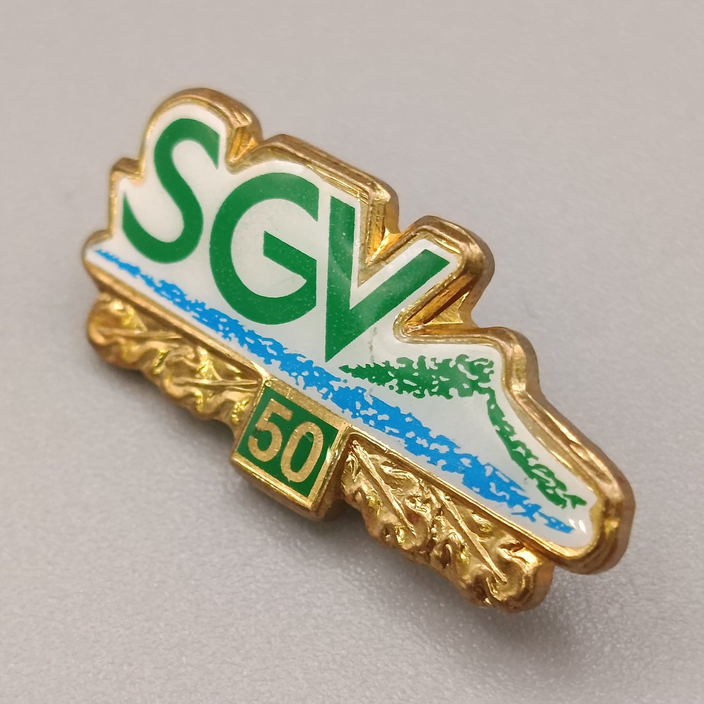 Elegante SGV Jubiläums-Brosche – 50 Jahre Anstecknadel