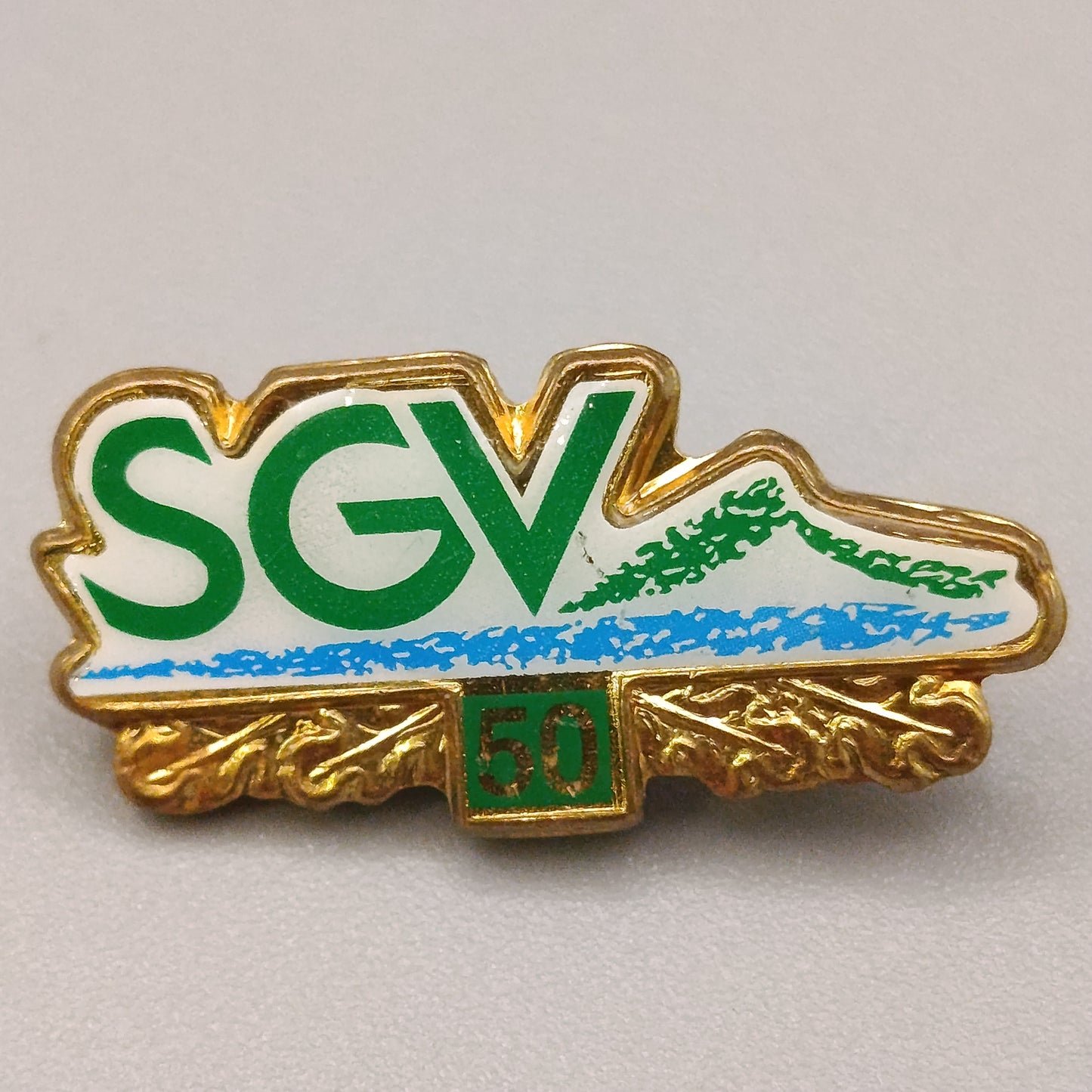 Elegante SGV Jubiläums-Brosche – 50 Jahre Anstecknadel