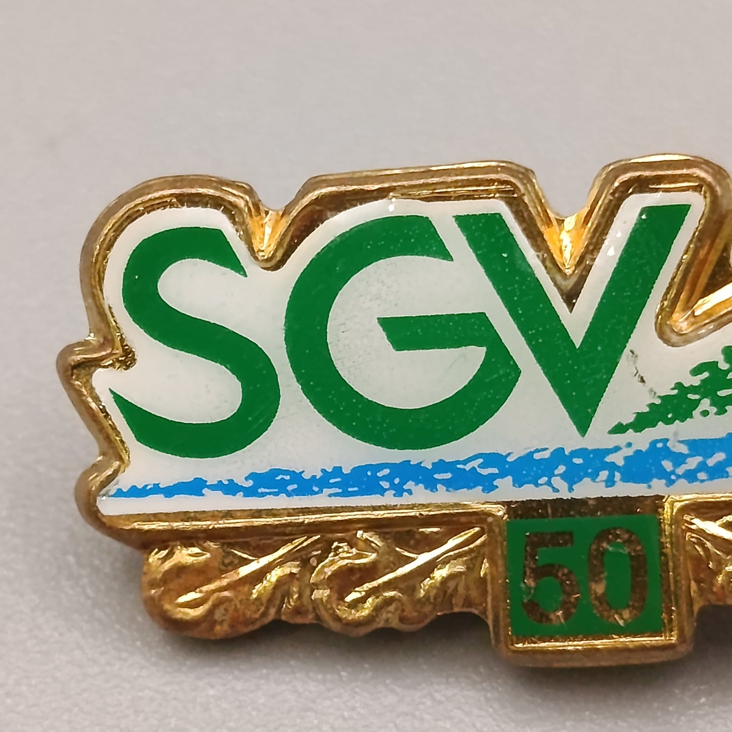 Elegante SGV Jubiläums-Brosche – 50 Jahre Anstecknadel