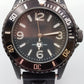 Sportliche Herren Uhr im Taucher-Design – Schwarz