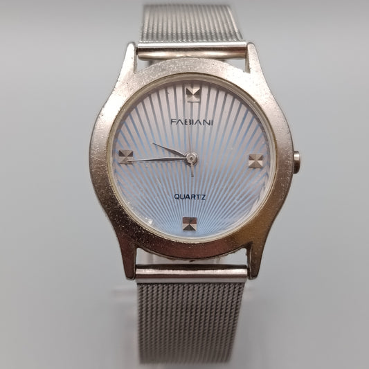 Elegante Fabiani Herren Uhr – Silberfarbenes Zifferblatt