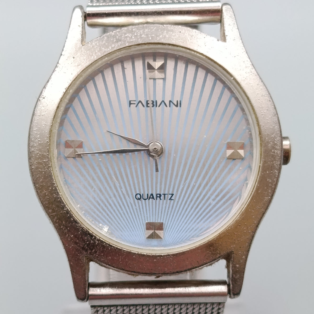 Elegante Fabiani Herren Uhr – Silberfarbenes Zifferblatt
