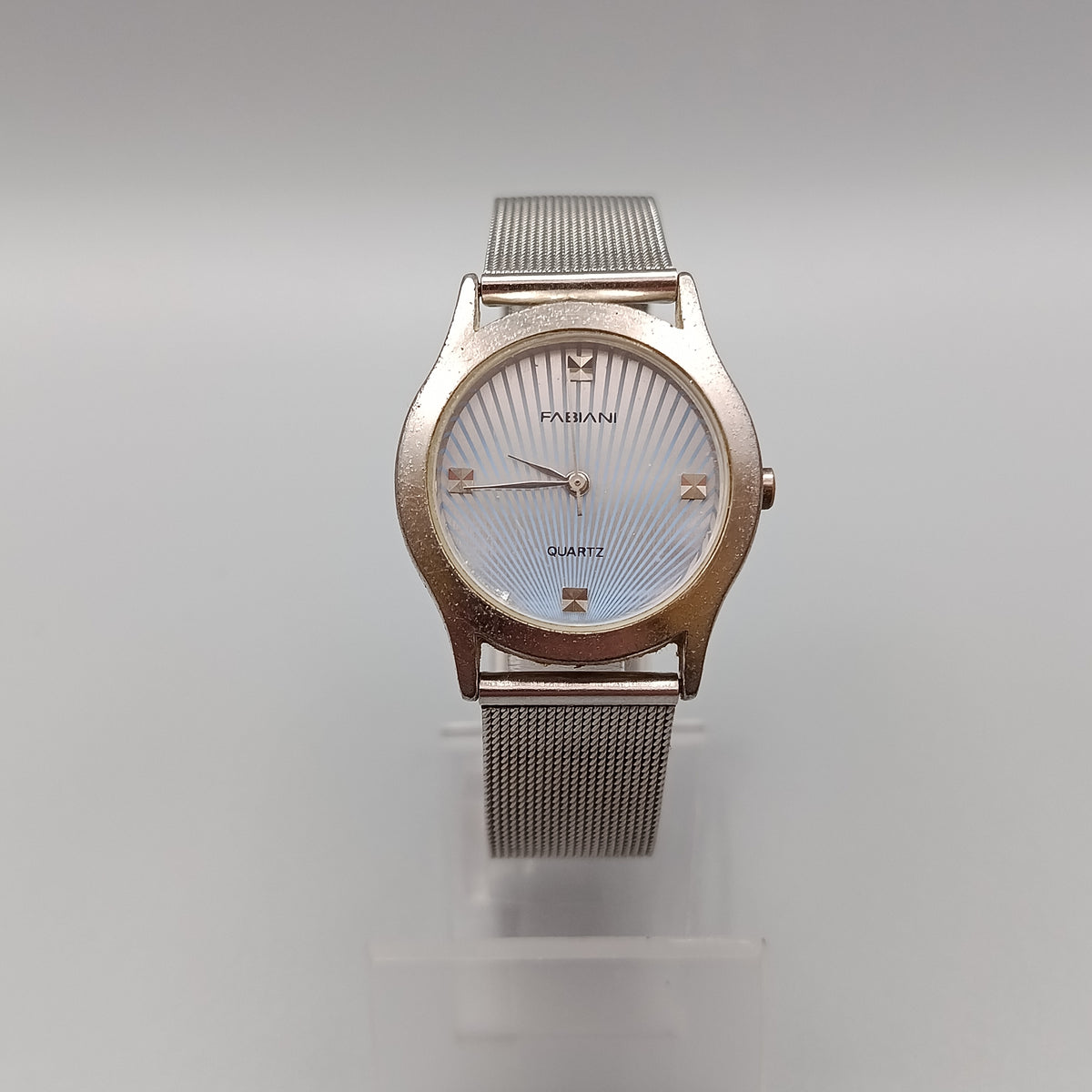 Elegante Fabiani Herren Uhr – Silberfarbenes Zifferblatt