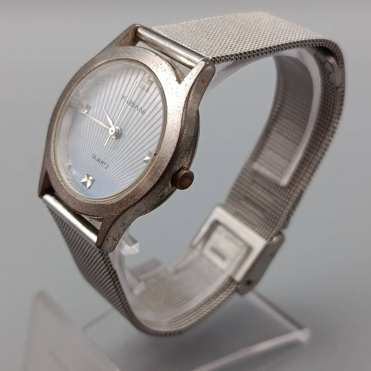 Elegante Fabiani Herren Uhr – Silberfarbenes Zifferblatt