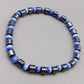 Schickes Hämatit Armband – Blau schimmernde Perlen