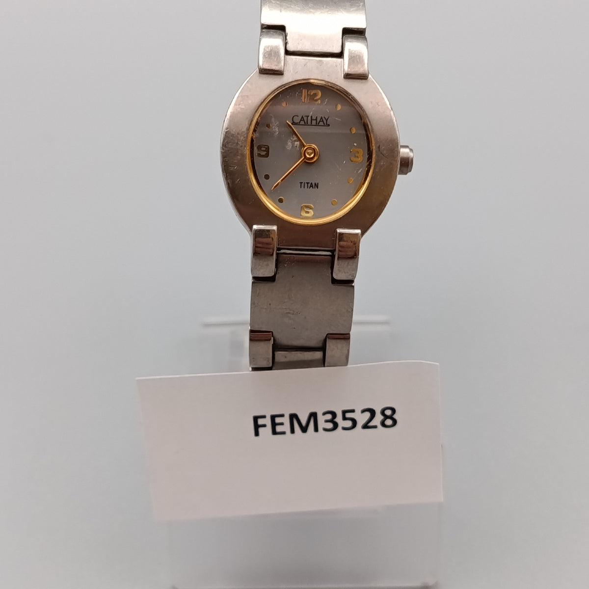 Klassische Cathay Titan Damen Uhr – Bicolor Design