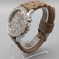 Moderne Best Times Damen Uhr – Braun mit Strasssteinen