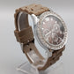 Moderne Best Times Damen Uhr – Braun mit Strasssteinen