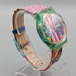 Farbenfrohe Swatch Gent Kunst Uhr – Bunter Vintage