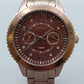 Moderne Esprit Damen Uhr – Bronzefarbenes Design