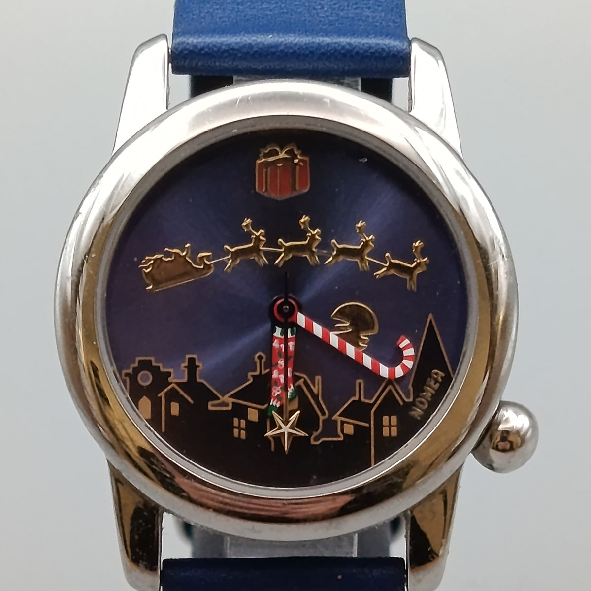 Ausgefallene Nomea Weihnachtsmotiv Damen Uhr