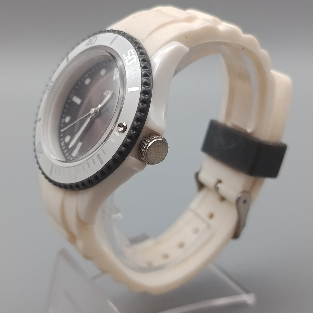 Sportliche Herren Uhr im Taucher-Design – Weiß