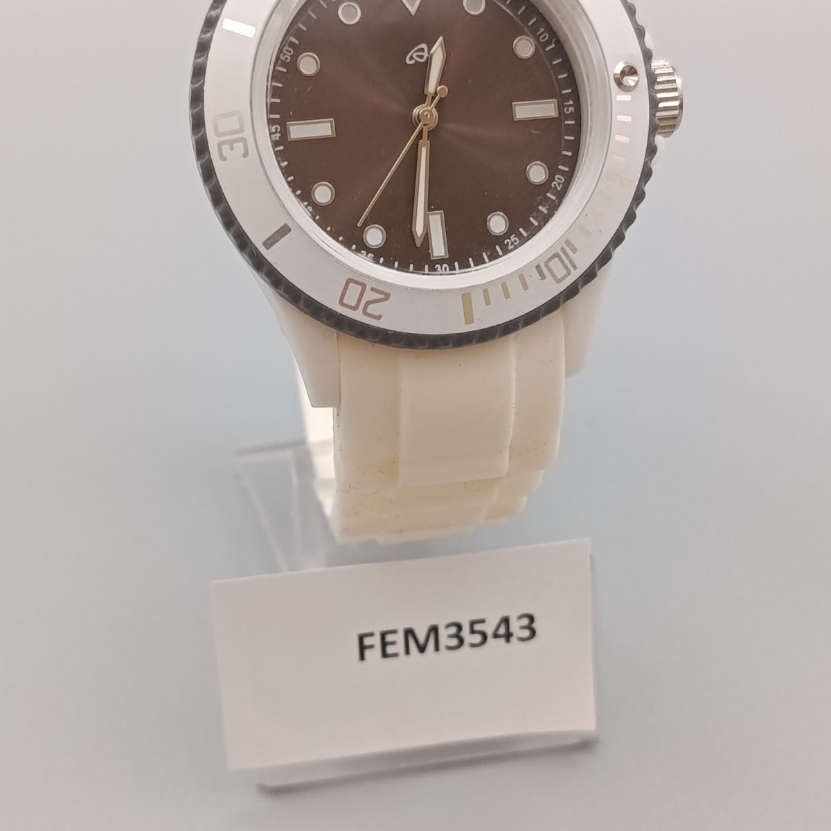 Sportliche Herren Uhr im Taucher-Design – Weiß