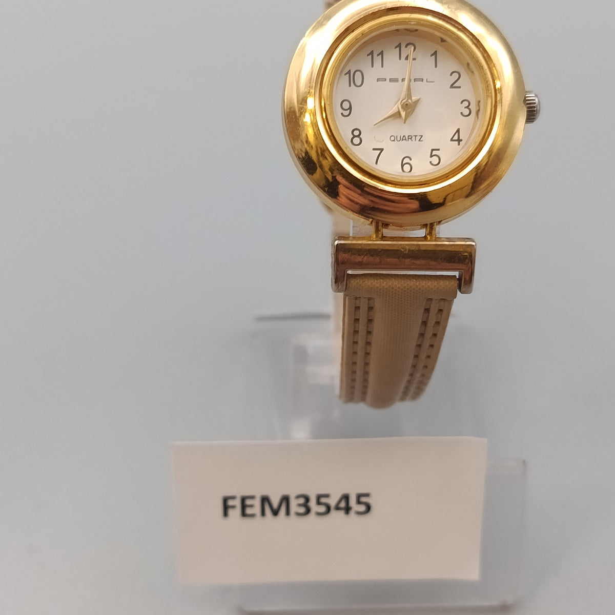 Klassische Peral Damen Uhr – Vergoldetes Gehäuse