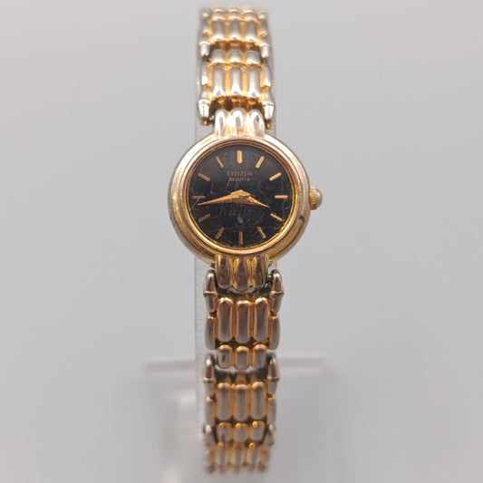 Klassische Citizen Damen Uhr – Bicolor Vintage Design