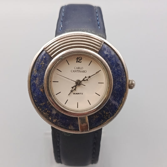 Elegante Carlo Cantinaro Damen Uhr – Lapislazuli Optik