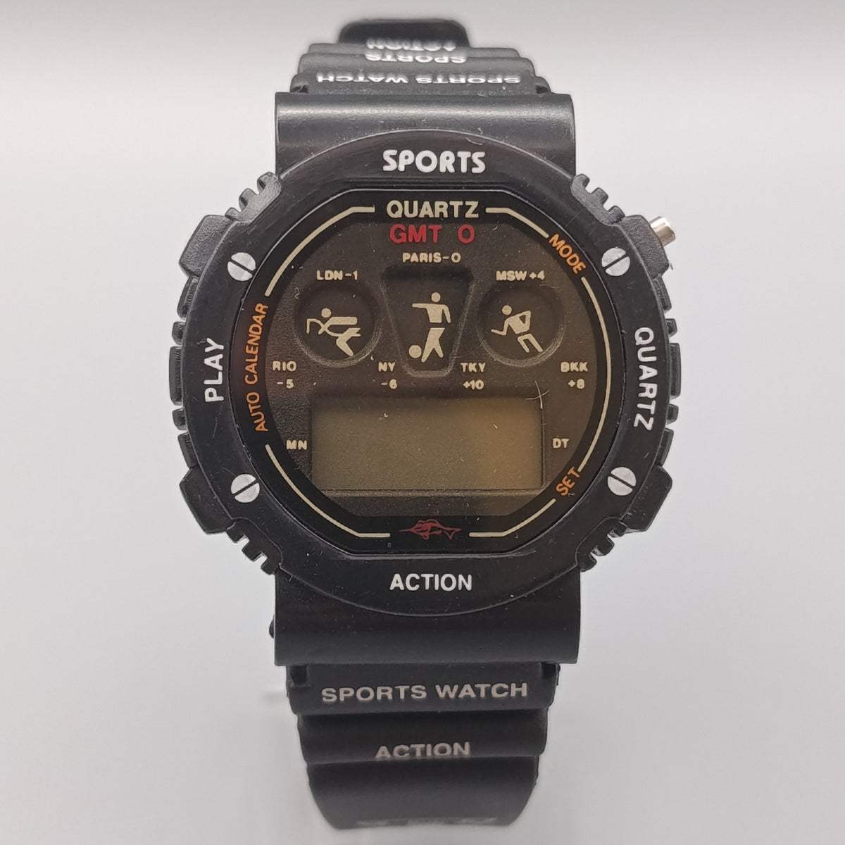 Sportliche Herren Digital Uhr – Robustes Design in Schwarz