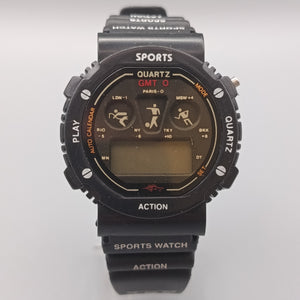 Sportliche Herren Digital Uhr – Robustes Design in Schwarz