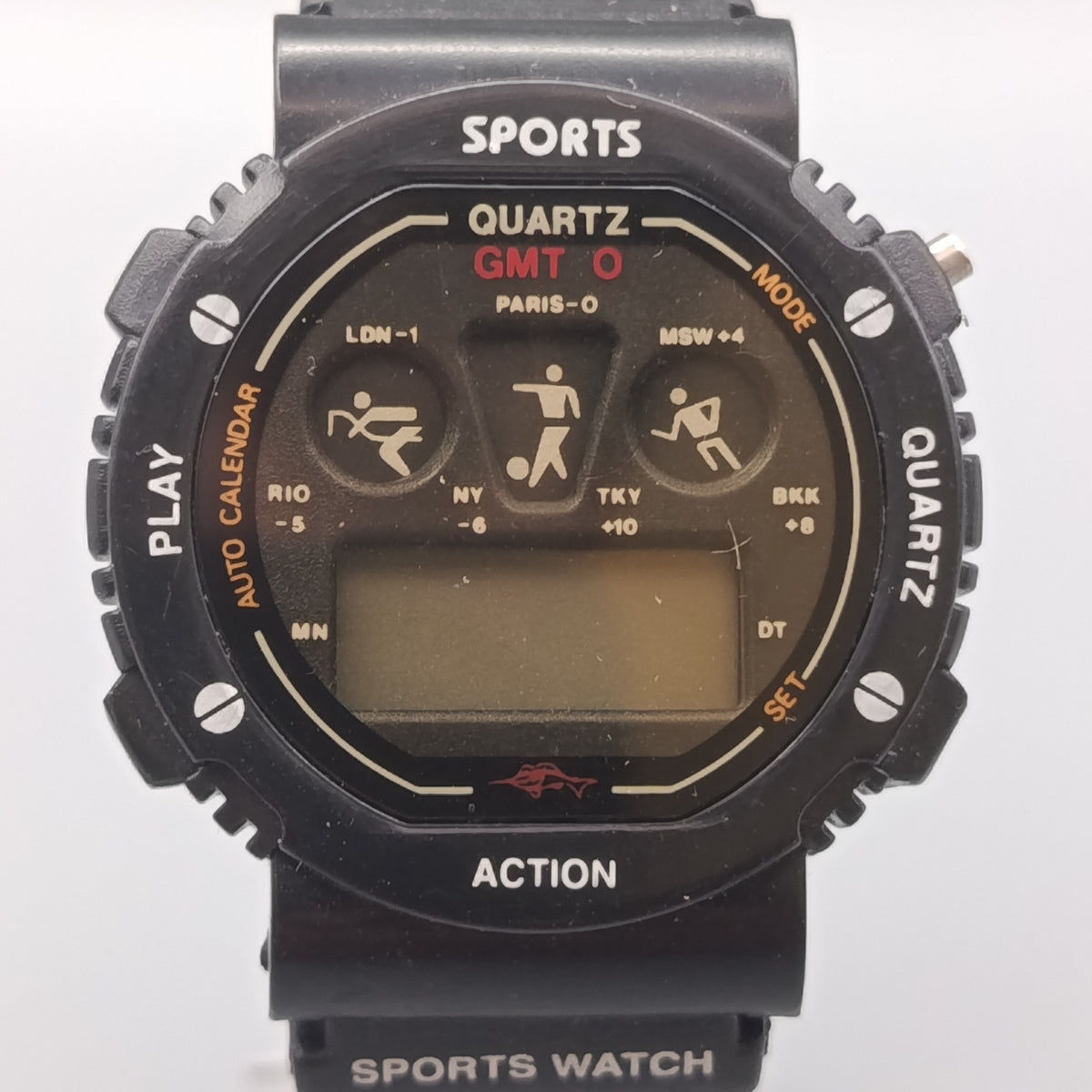 Sportliche Herren Digital Uhr – Robustes Design in Schwarz