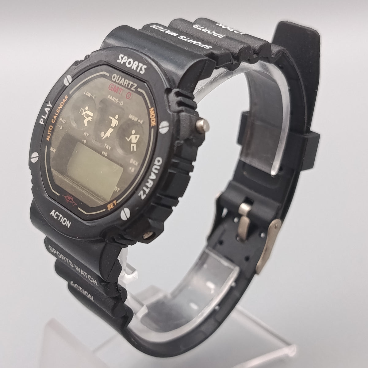 Sportliche Herren Digital Uhr – Robustes Design in Schwarz