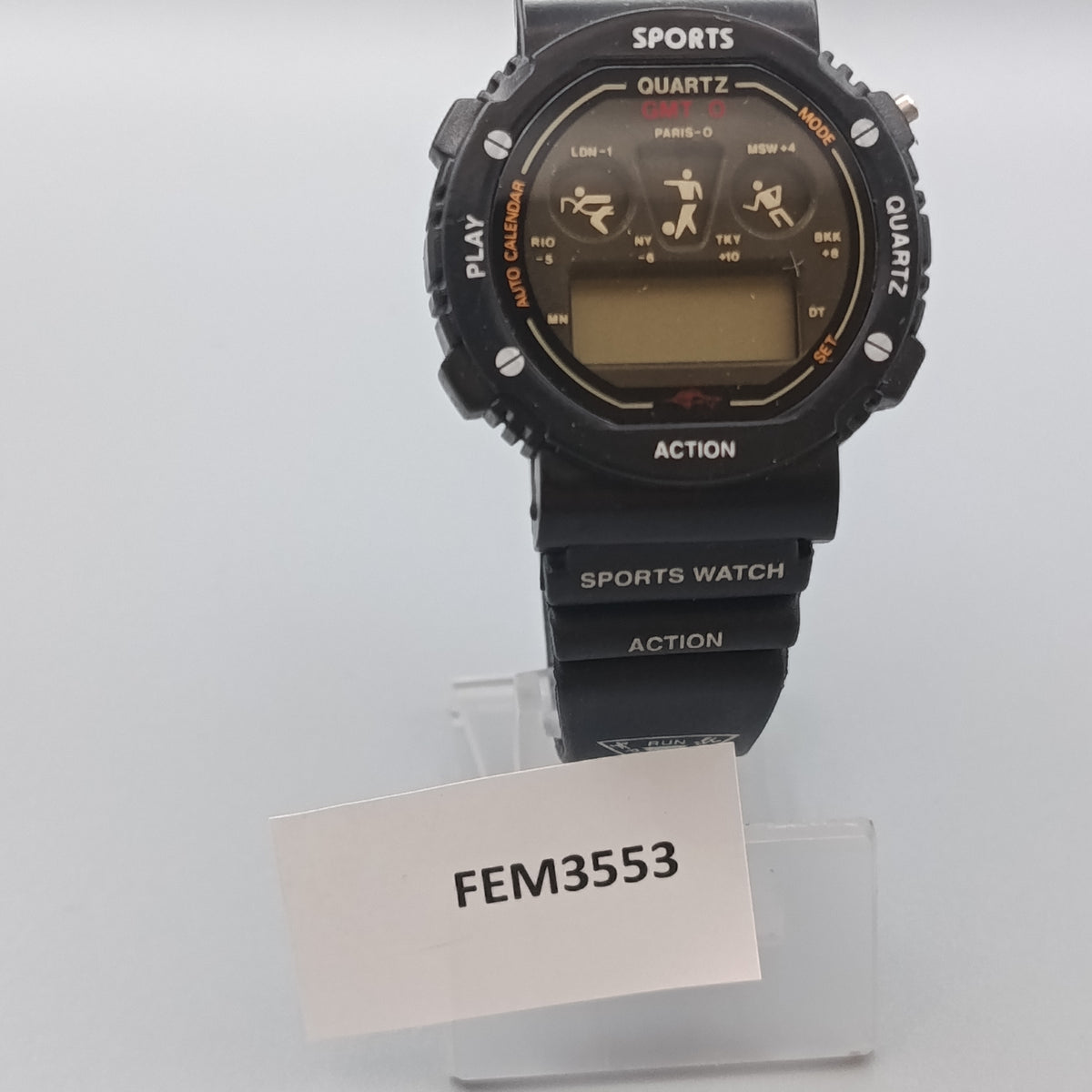 Sportliche Herren Digital Uhr – Robustes Design in Schwarz