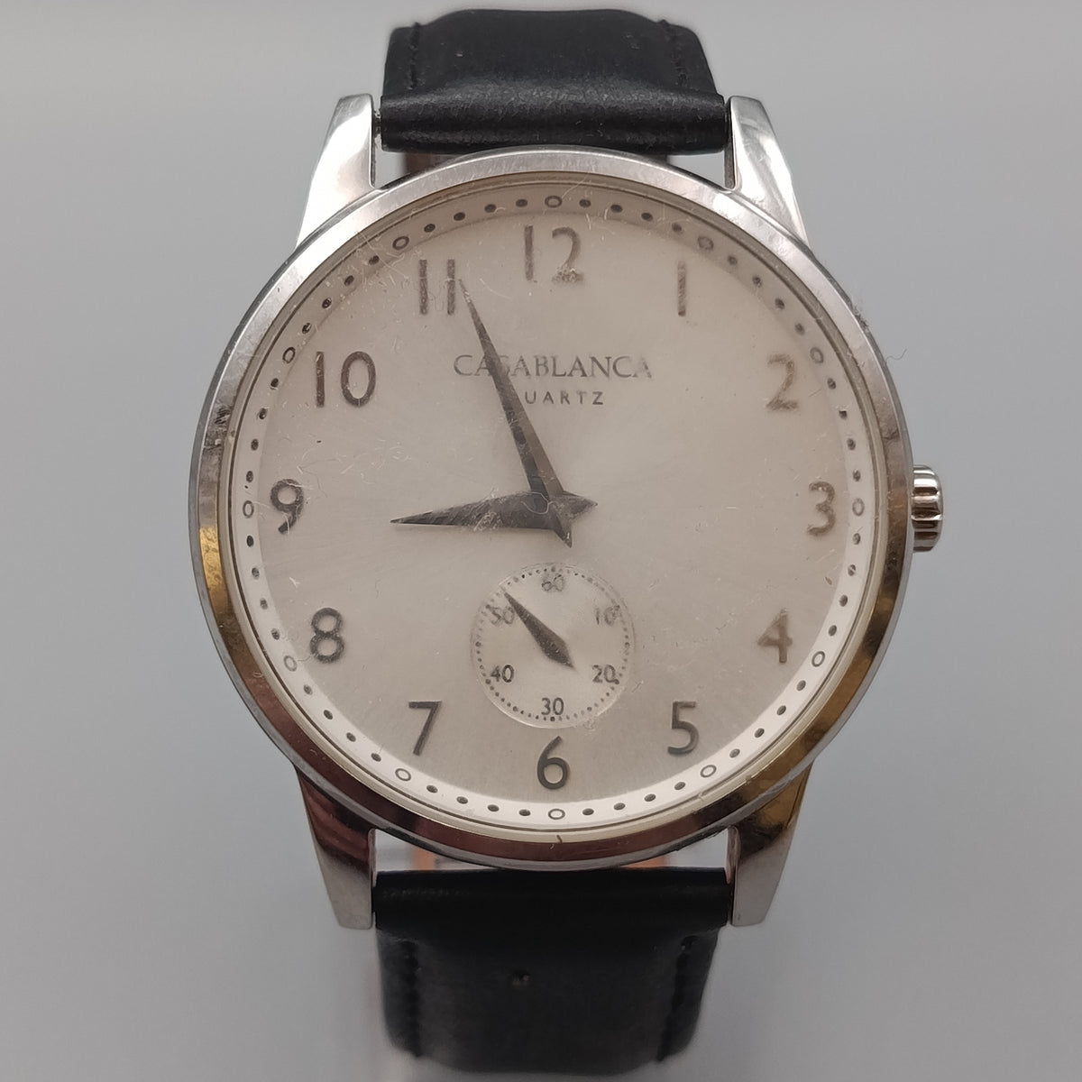 Klassische Casablanca Herren Uhr – Silbernes Gehäuse