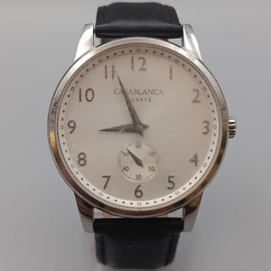 Klassische Casablanca Herren Uhr – Silbernes Gehäuse