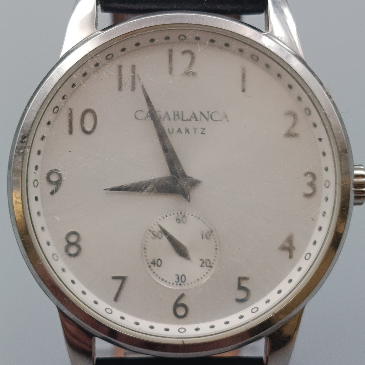 Klassische Casablanca Herren Uhr – Silbernes Gehäuse