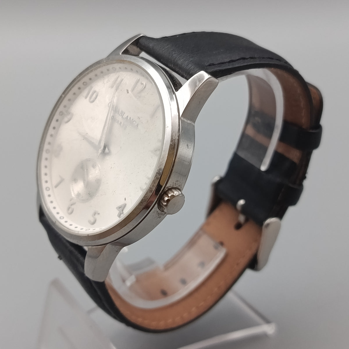 Klassische Casablanca Herren Uhr – Silbernes Gehäuse