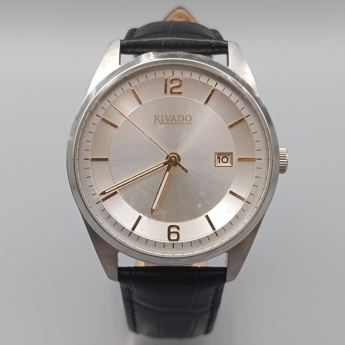 Elegante Rivado Herren Uhr – Silbernes Zifferblatt