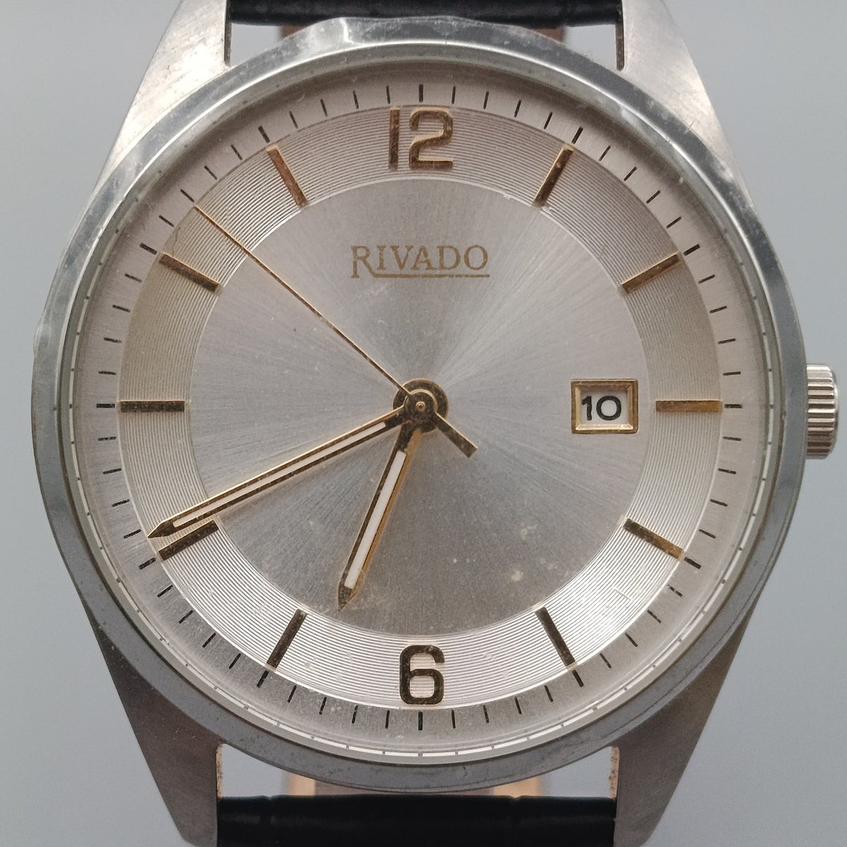 Elegante Rivado Herren Uhr – Silbernes Zifferblatt