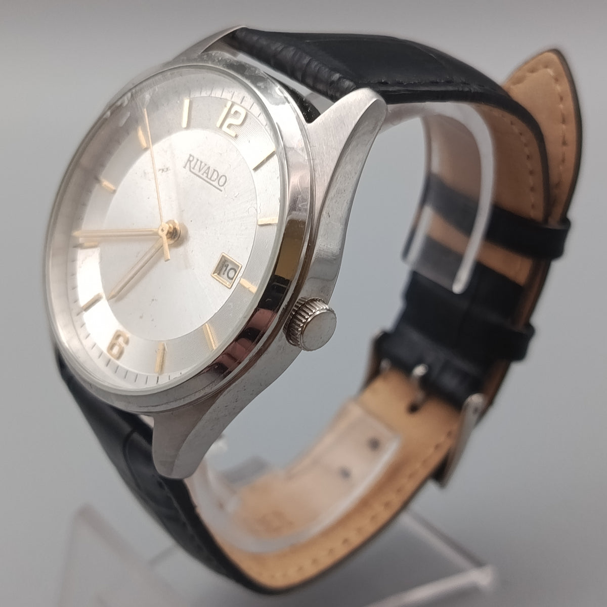 Elegante Rivado Herren Uhr – Silbernes Zifferblatt