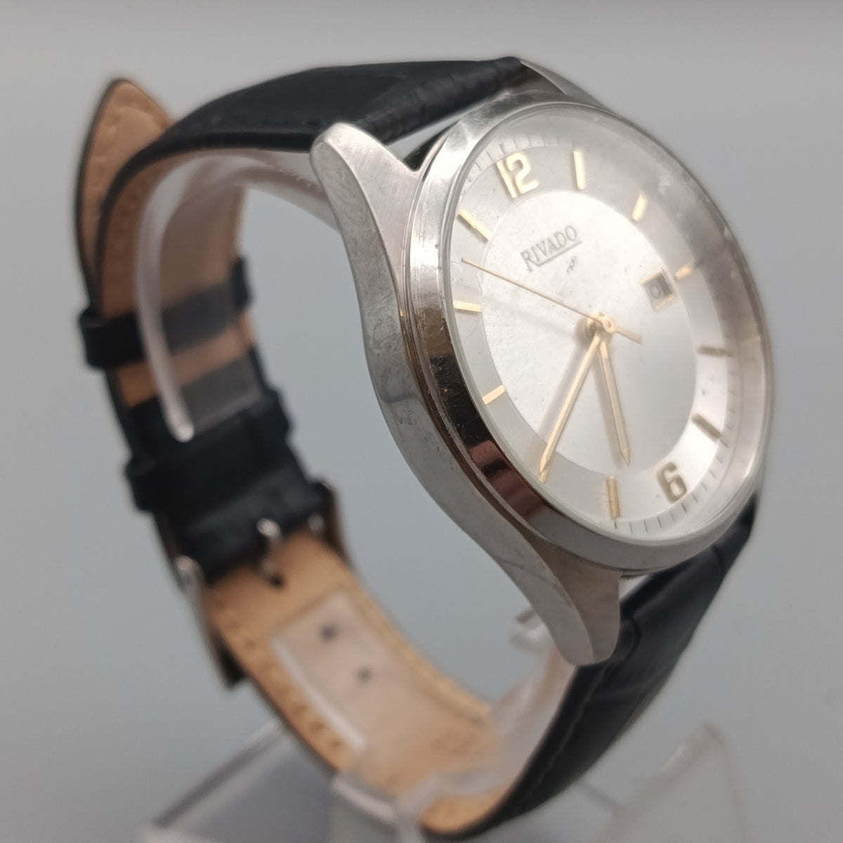 Elegante Rivado Herren Uhr – Silbernes Zifferblatt