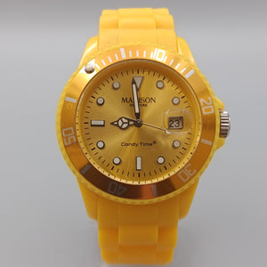 Madison New York Uhr – Gelb Candy Time mit Datum