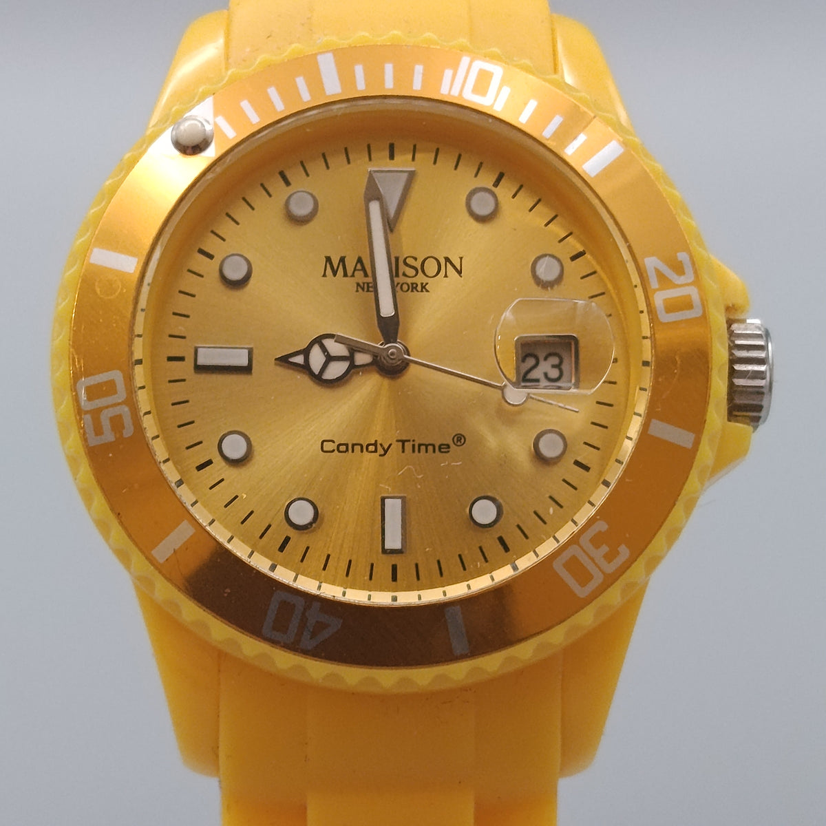 Madison New York Uhr – Gelb Candy Time mit Datum