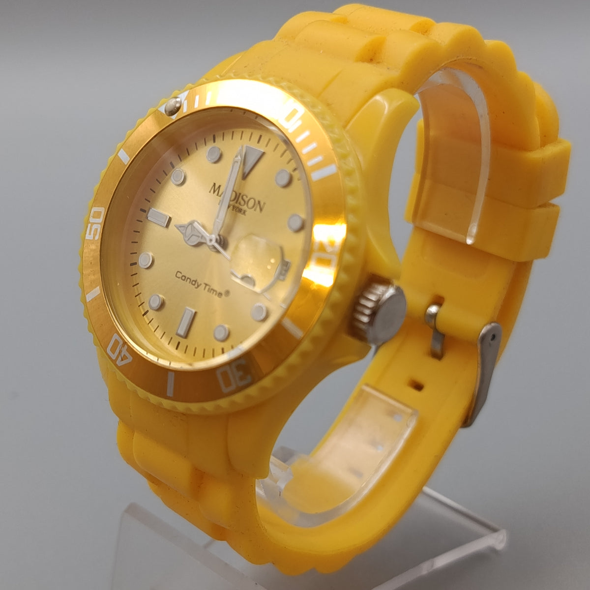 Madison New York Uhr – Gelb Candy Time mit Datum