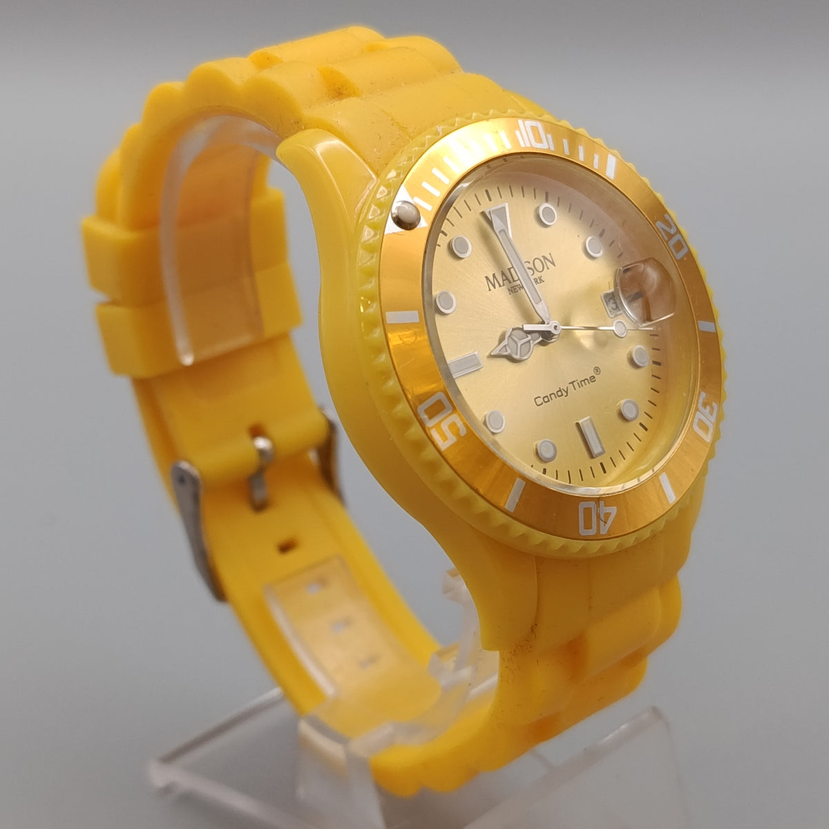 Madison New York Uhr – Gelb Candy Time mit Datum
