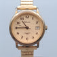 Klassische Gloria Damen Uhr mit Elastischband – Goldfarben