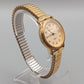 Klassische Gloria Damen Uhr mit Elastischband – Goldfarben