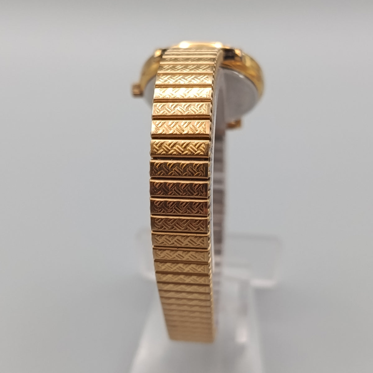 Klassische Gloria Damen Uhr mit Elastischband – Goldfarben