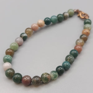 Farbenfrohes Naturstein Armband – Bunte Kugelperlen