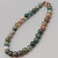 Farbenfrohes Naturstein Armband – Bunte Kugelperlen