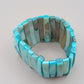 Elegantes Perlmuttscheiben Armband – Türkis-Blau