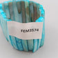 Elegantes Perlmuttscheiben Armband – Türkis-Blau