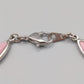 Elegantes Gliederarmband mit Rosa Steinen – Silberfarben