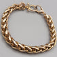 Elegantes Panzerarmband in Goldoptik Massives Design