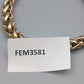 Elegantes Panzerarmband in Goldoptik Massives Design