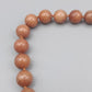 Elegante Naturstein Perlenkette – Sonnenstein Optik