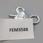 Niedlicher Elefant Charm Anhänger – Silberfarbener