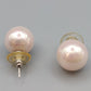 Elegante Perlen Ohrstecker – Zartrosa Perlglanz